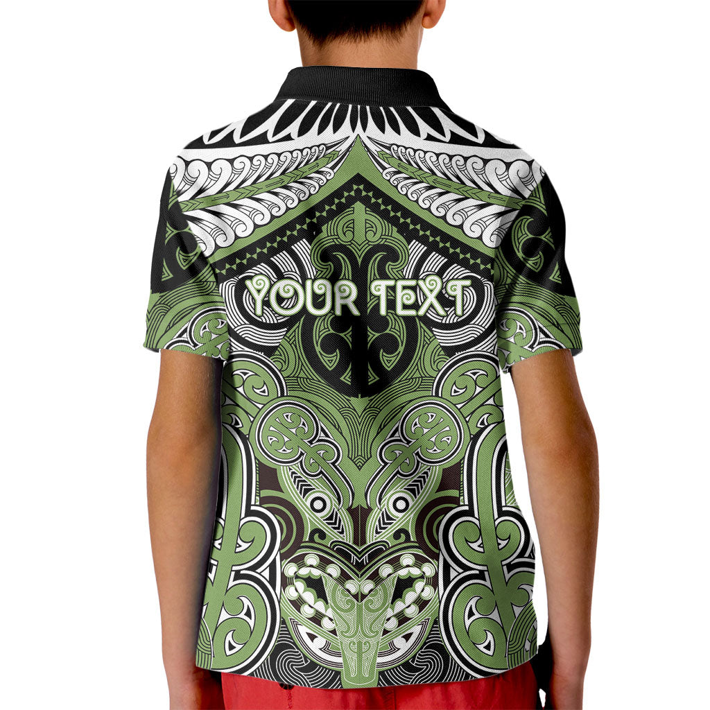 Aotearoa Iwi Ngati Raukawa Personalised Kid Polo Shirt Maori Kowhaiwhai Pattern