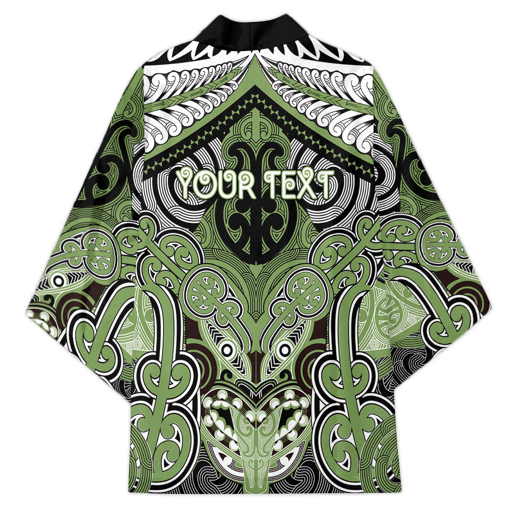 Aotearoa Iwi Ngati Raukawa Personalised Kimono Maori Kowhaiwhai Pattern