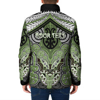 Aotearoa Iwi Ngati Raukawa Personalised Padded Jacket Maori Kowhaiwhai Pattern