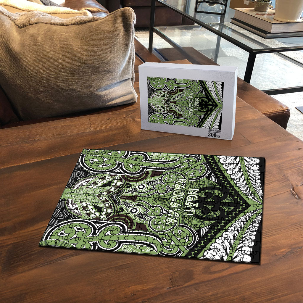 Aotearoa Iwi Ngati Raukawa Puzzle Maori Kowhaiwhai Pattern