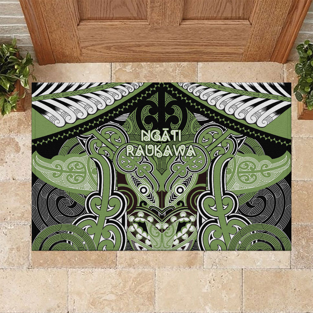 Aotearoa Iwi Ngati Raukawa Rubber Doormat Maori Kowhaiwhai Pattern