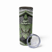 Aotearoa Iwi Ngati Raukawa Personalised Skinny Tumbler Maori Kowhaiwhai Pattern