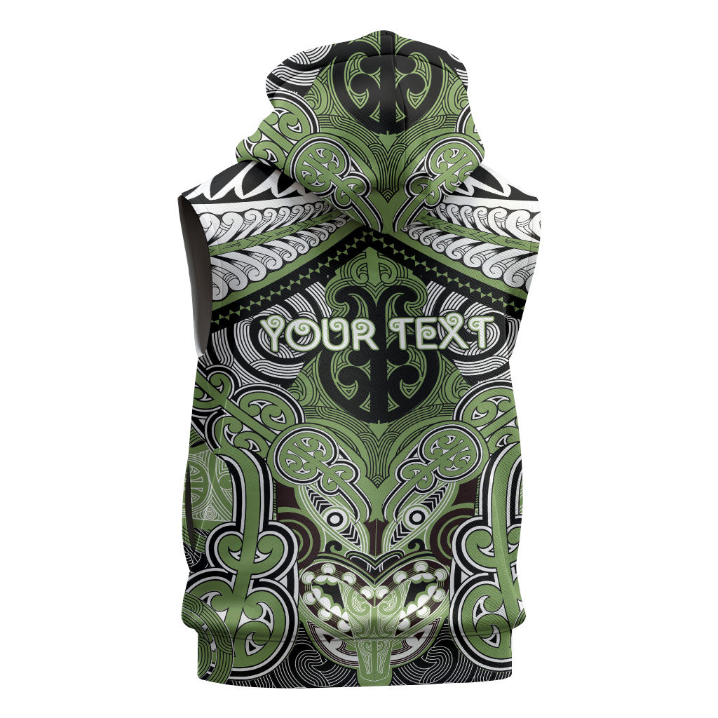 Aotearoa Iwi Ngati Raukawa Personalised Sleeveless Hoodie Maori Kowhaiwhai Pattern