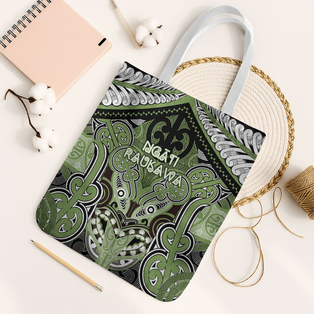 Aotearoa Iwi Ngati Raukawa Tote Bag Maori Kowhaiwhai Pattern