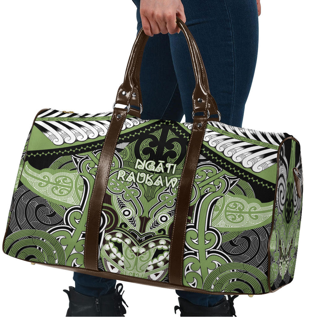 Aotearoa Iwi Ngati Raukawa Travel Bag Maori Kowhaiwhai Pattern
