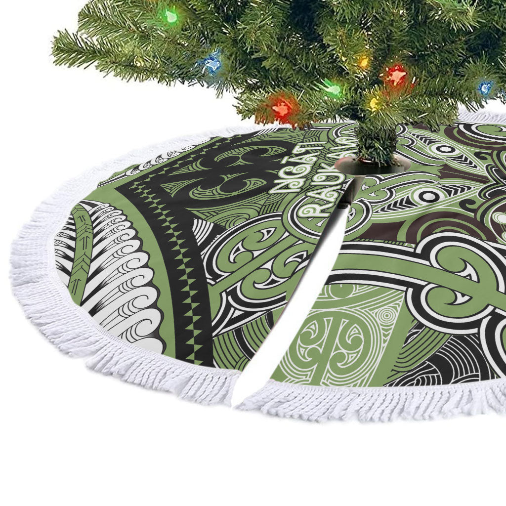 Aotearoa Iwi Ngati Raukawa Tree Skirt Maori Kowhaiwhai Pattern