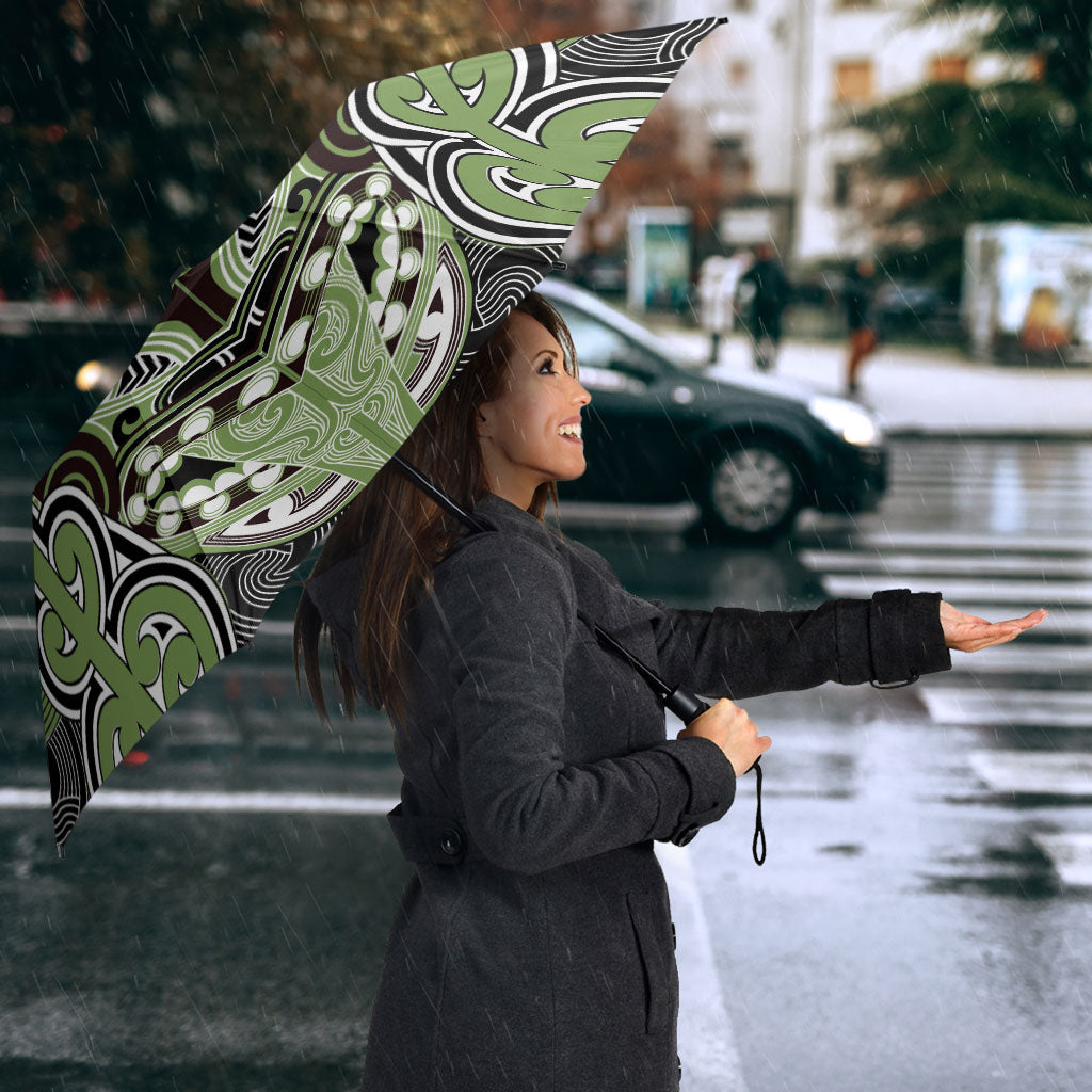 Aotearoa Iwi Ngati Raukawa Umbrella Maori Kowhaiwhai Pattern