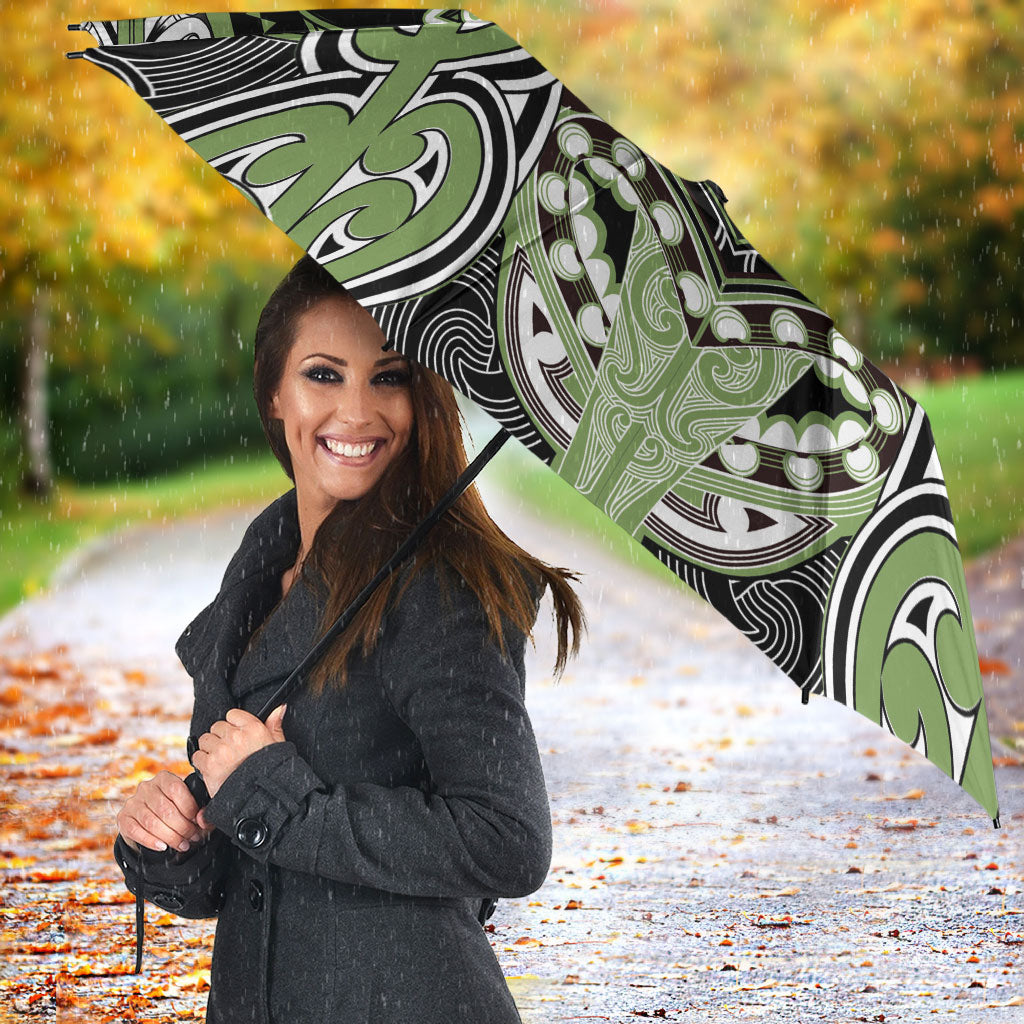 Aotearoa Iwi Ngati Raukawa Umbrella Maori Kowhaiwhai Pattern