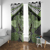 Aotearoa Iwi Ngati Raukawa Window Curtain Maori Kowhaiwhai Pattern