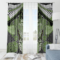 Aotearoa Iwi Ngati Raukawa Window Curtain Maori Kowhaiwhai Pattern