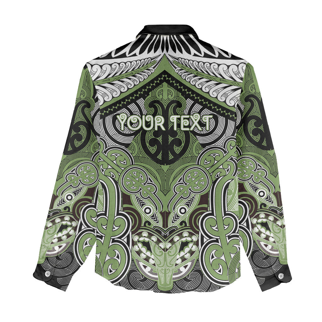 Aotearoa Iwi Ngati Raukawa Personalised Women Casual Shirt Maori Kowhaiwhai Pattern
