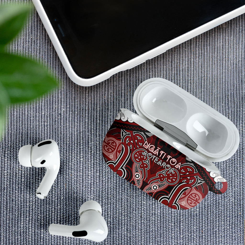 Aotearoa Iwi Ngati Toa AirPods Case Maori Kowhaiwhai Pattern