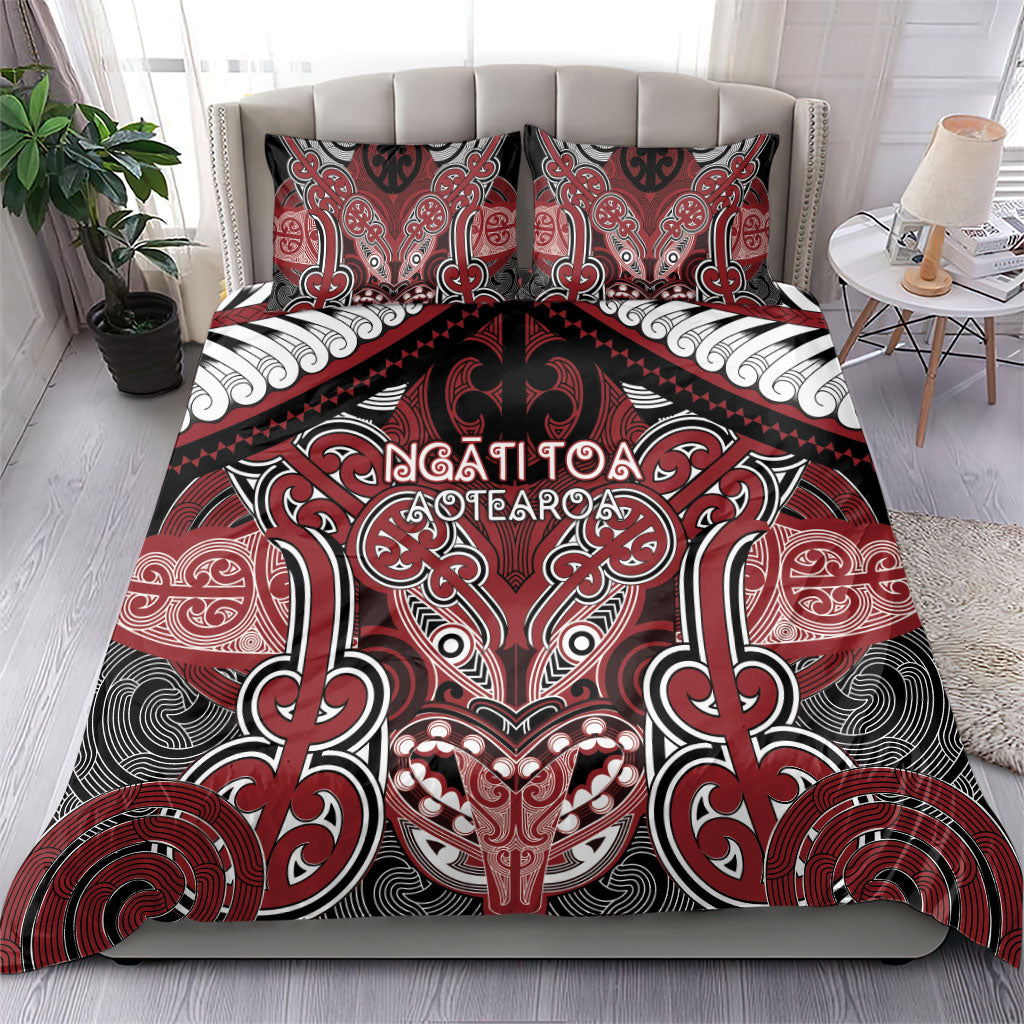 Aotearoa Iwi Ngati Toa Bedding Set Maori Kowhaiwhai Pattern LT19 - Polynesian Pride