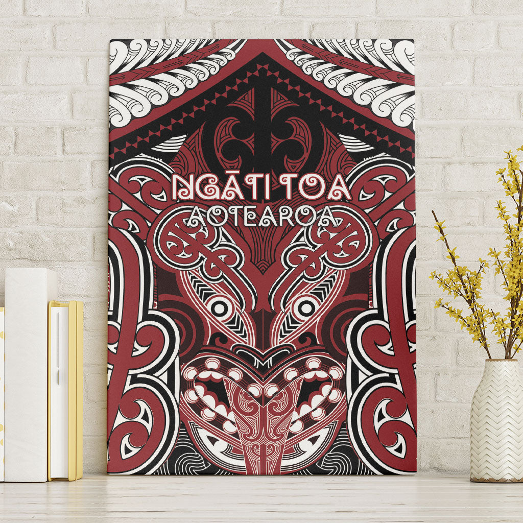 Aotearoa Iwi Ngati Toa Canvas Wall Art Maori Kowhaiwhai Pattern