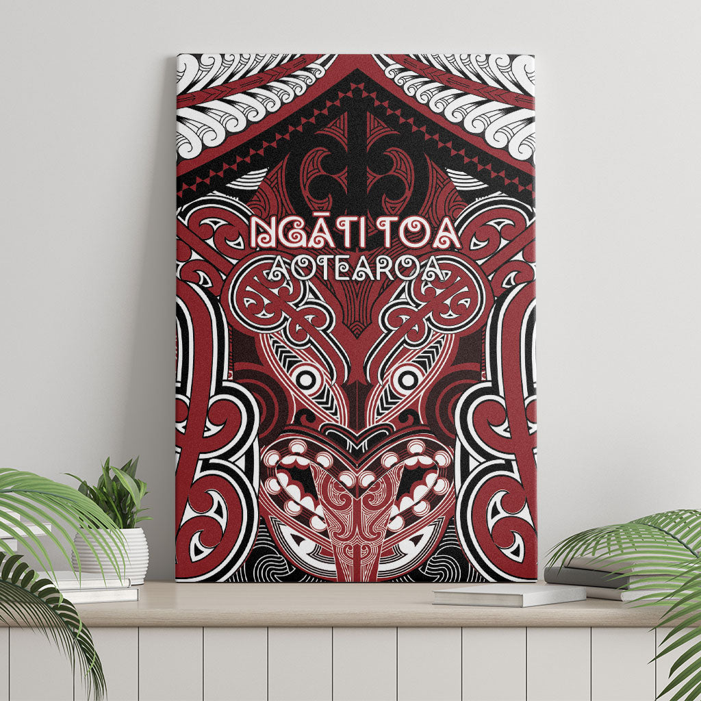 Aotearoa Iwi Ngati Toa Canvas Wall Art Maori Kowhaiwhai Pattern