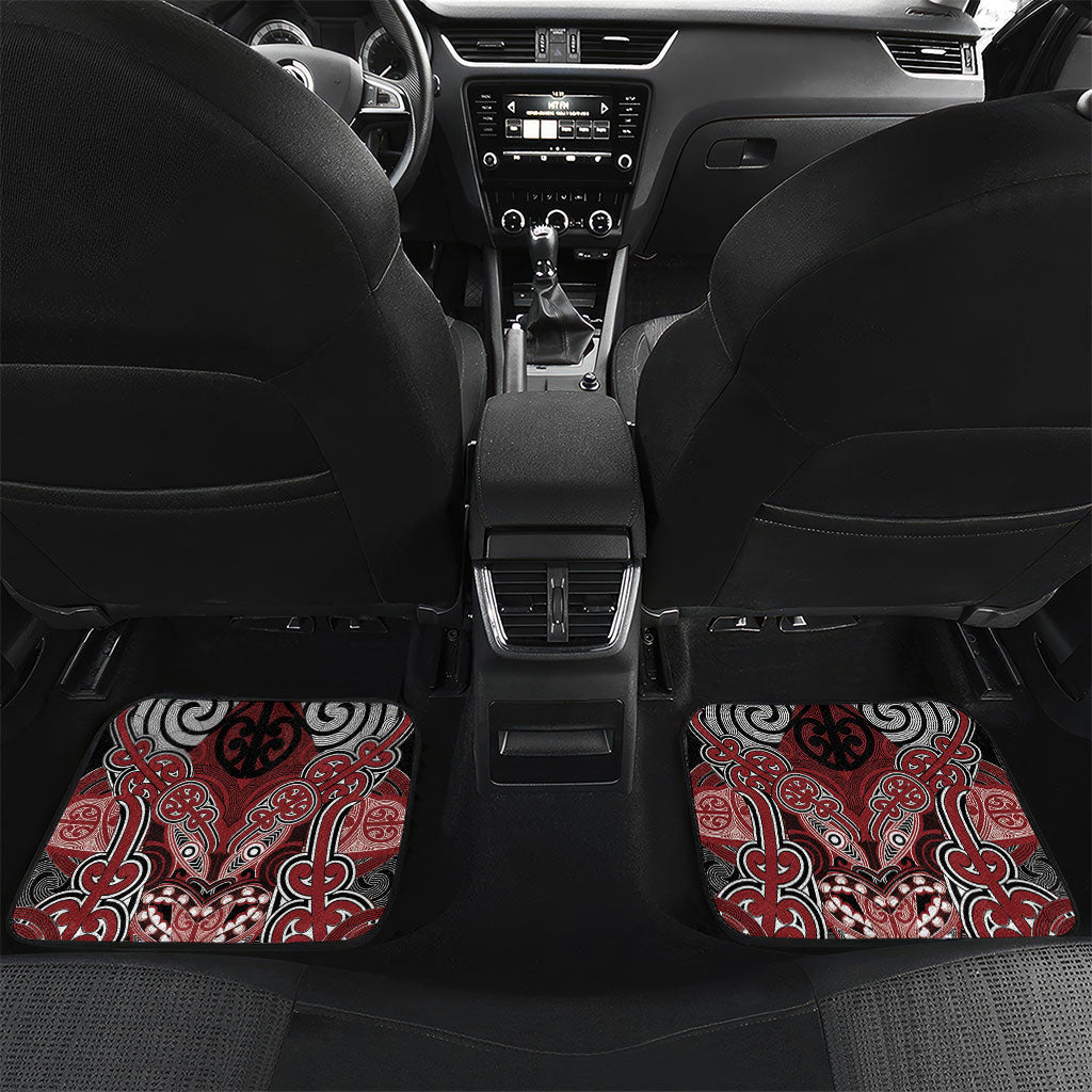 Aotearoa Iwi Ngati Toa Personalised Car Mats Maori Kowhaiwhai Pattern