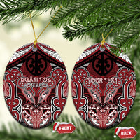 Aotearoa Iwi Ngati Toa Personalised Ceramic Ornament Maori Kowhaiwhai Pattern