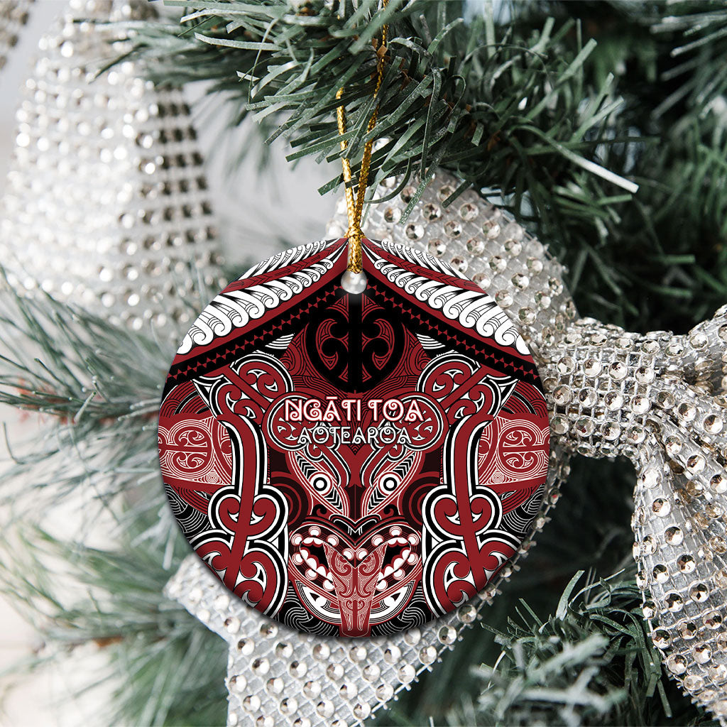 Aotearoa Iwi Ngati Toa Personalised Ceramic Ornament Maori Kowhaiwhai Pattern