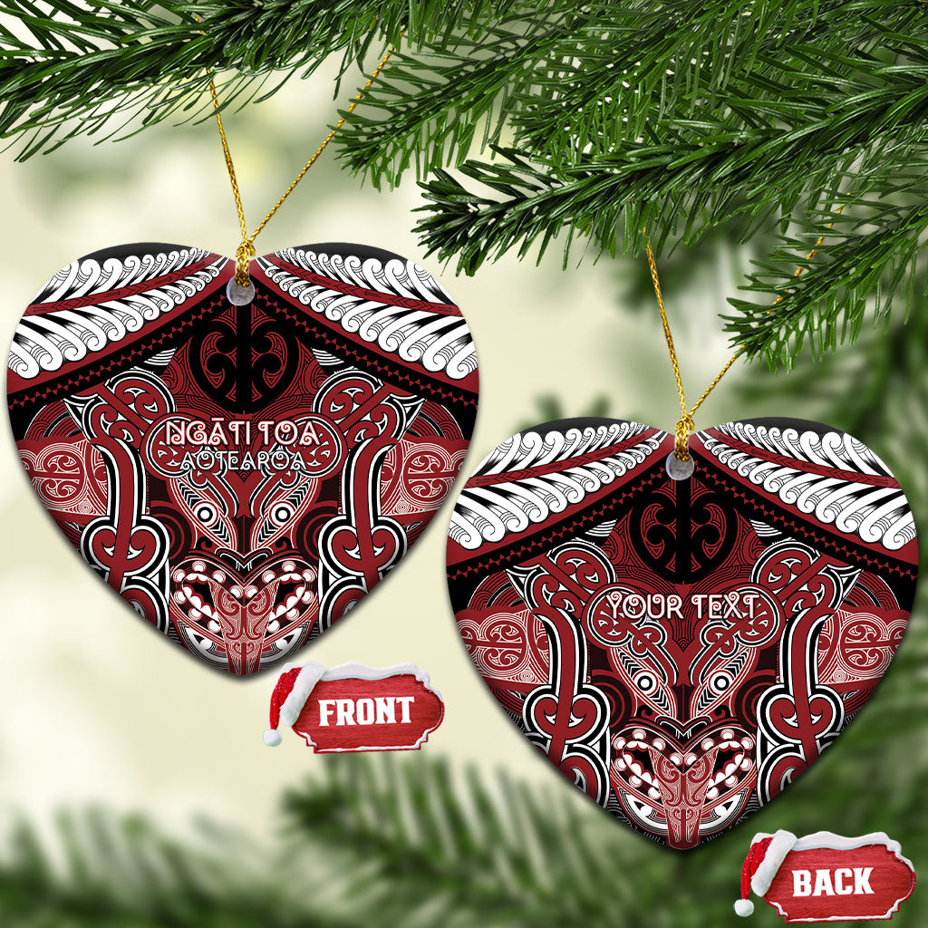 Aotearoa Iwi Ngati Toa Personalised Ceramic Ornament Maori Kowhaiwhai Pattern