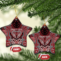 Aotearoa Iwi Ngati Toa Personalised Ceramic Ornament Maori Kowhaiwhai Pattern