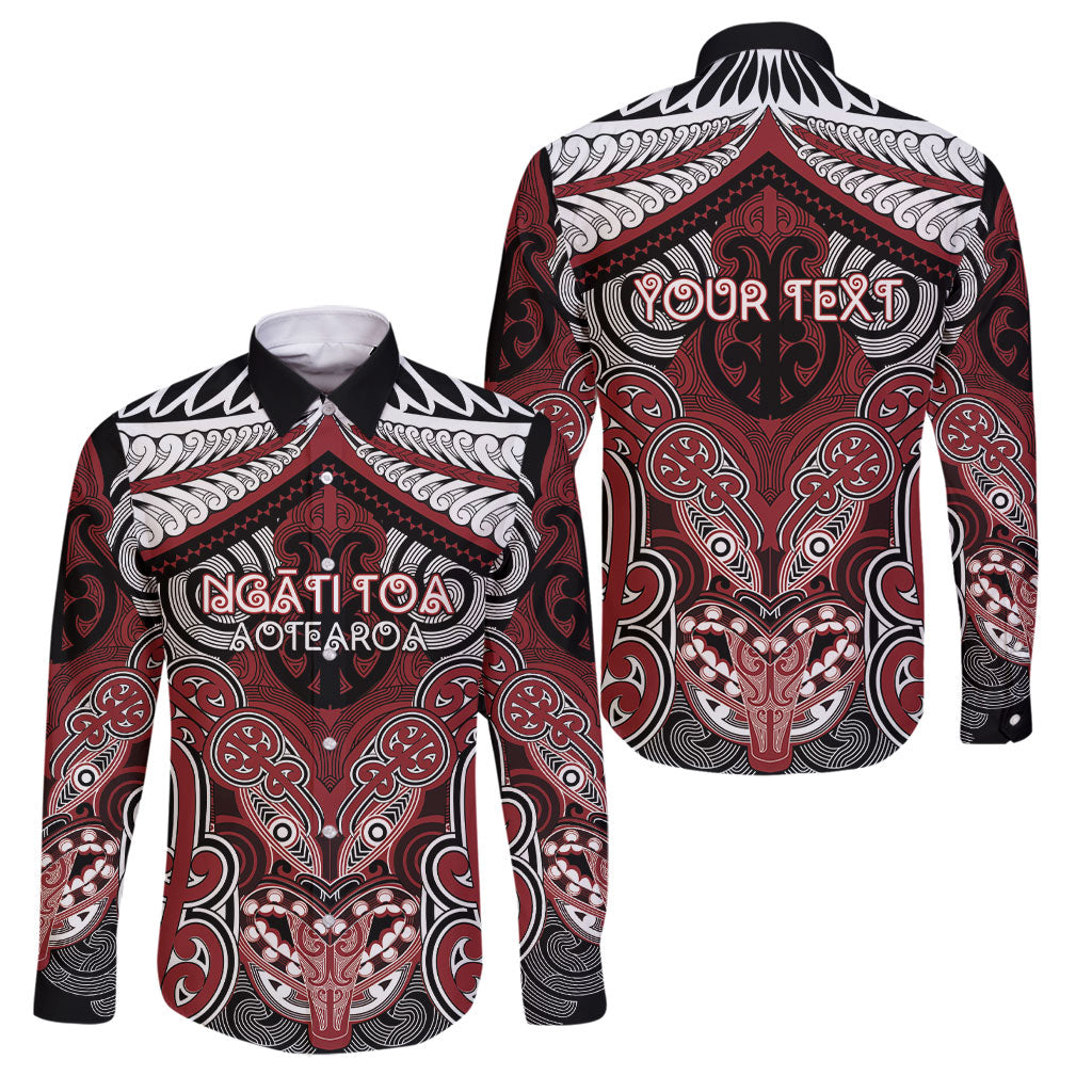 Aotearoa Iwi Ngati Toa Personalised Family Matching Off Shoulder Short Dress and Hawaiian Shirt Maori Kowhaiwhai Pattern
