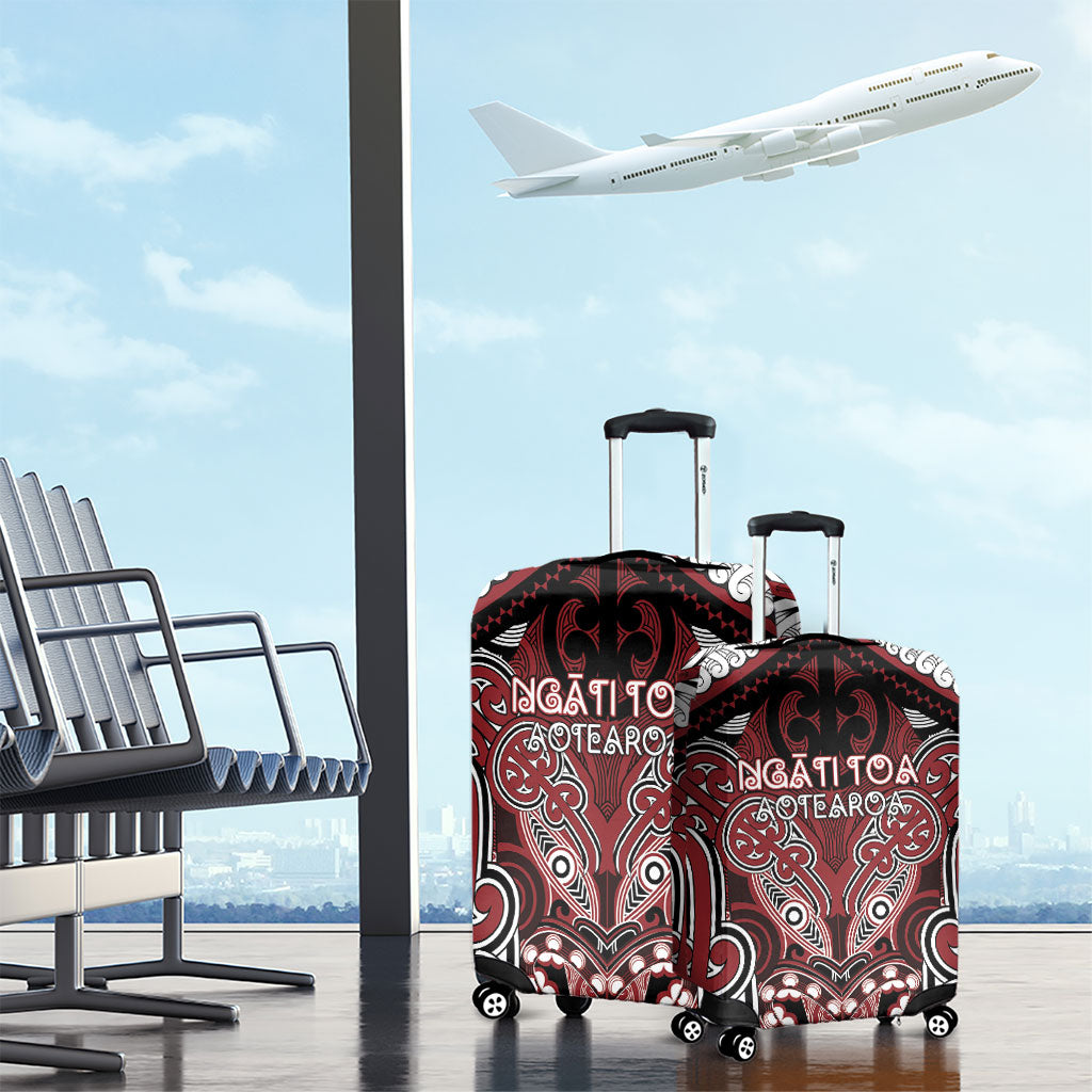 Aotearoa Iwi Ngati Toa Luggage Cover Maori Kowhaiwhai Pattern