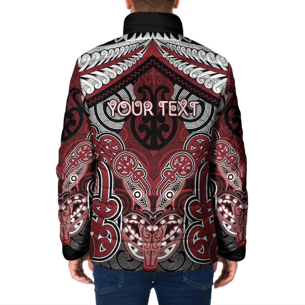Aotearoa Iwi Ngati Toa Personalised Padded Jacket Maori Kowhaiwhai Pattern