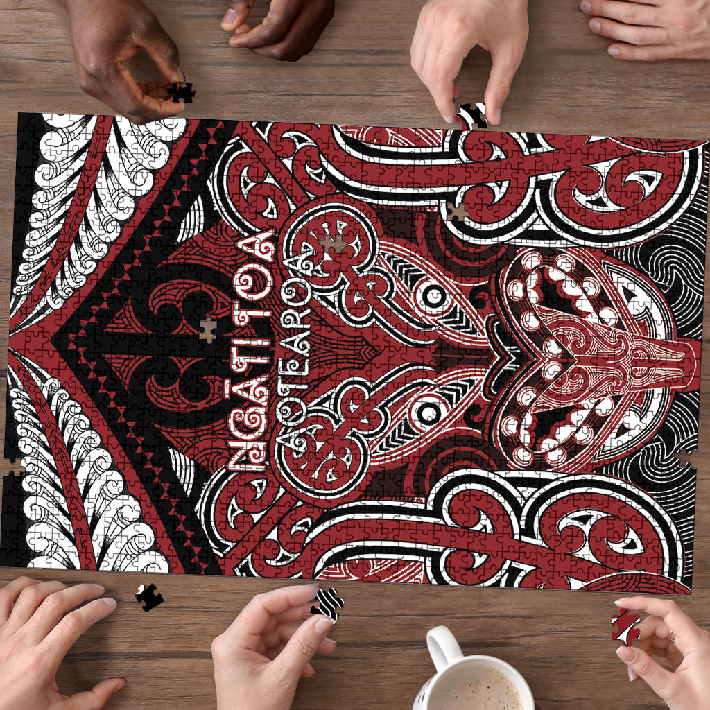 Aotearoa Iwi Ngati Toa Puzzle Maori Kowhaiwhai Pattern LT19 - Polynesian Pride