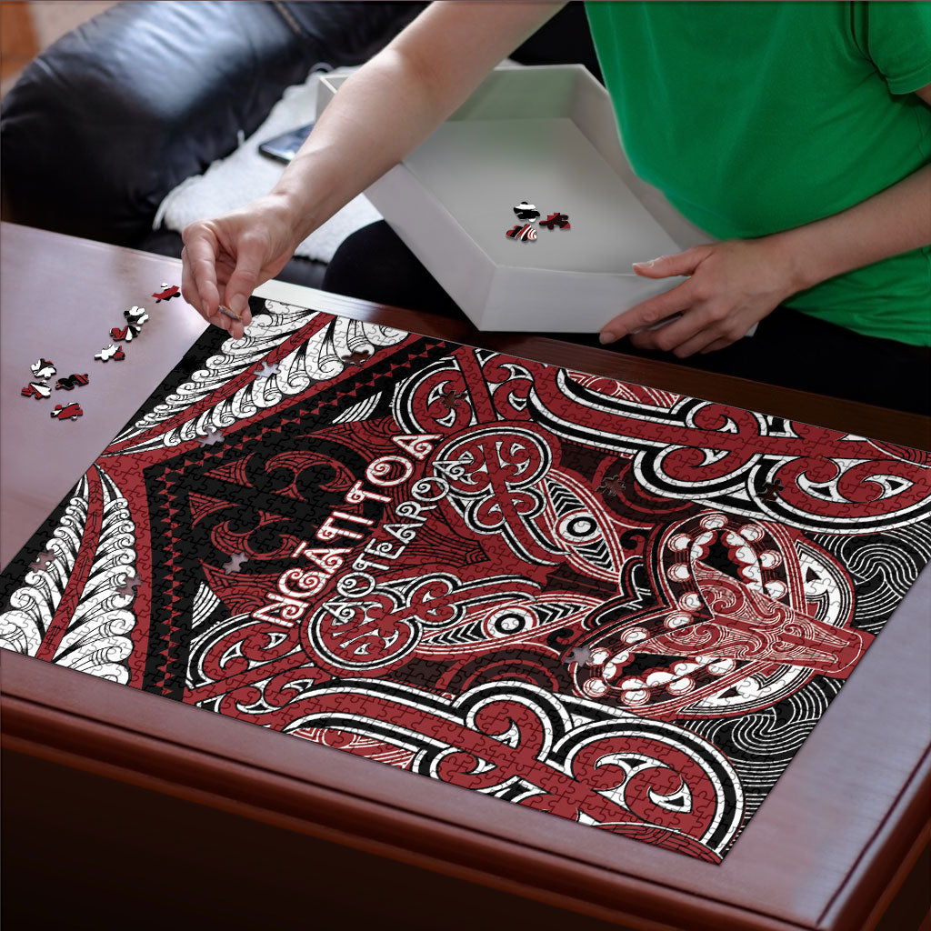 Aotearoa Iwi Ngati Toa Puzzle Maori Kowhaiwhai Pattern LT19 - Polynesian Pride