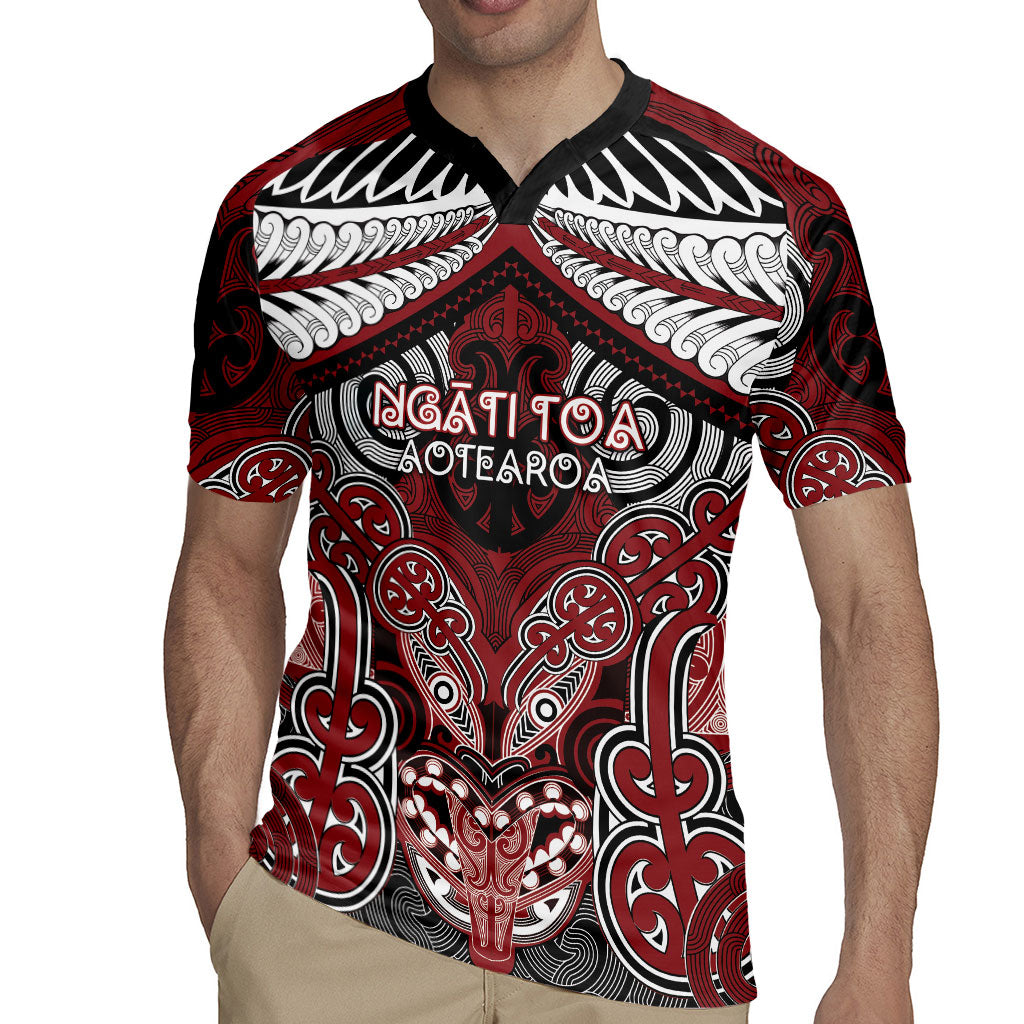 Aotearoa Iwi Ngati Toa Personalised Rugby Jersey Maori Kowhaiwhai Pattern