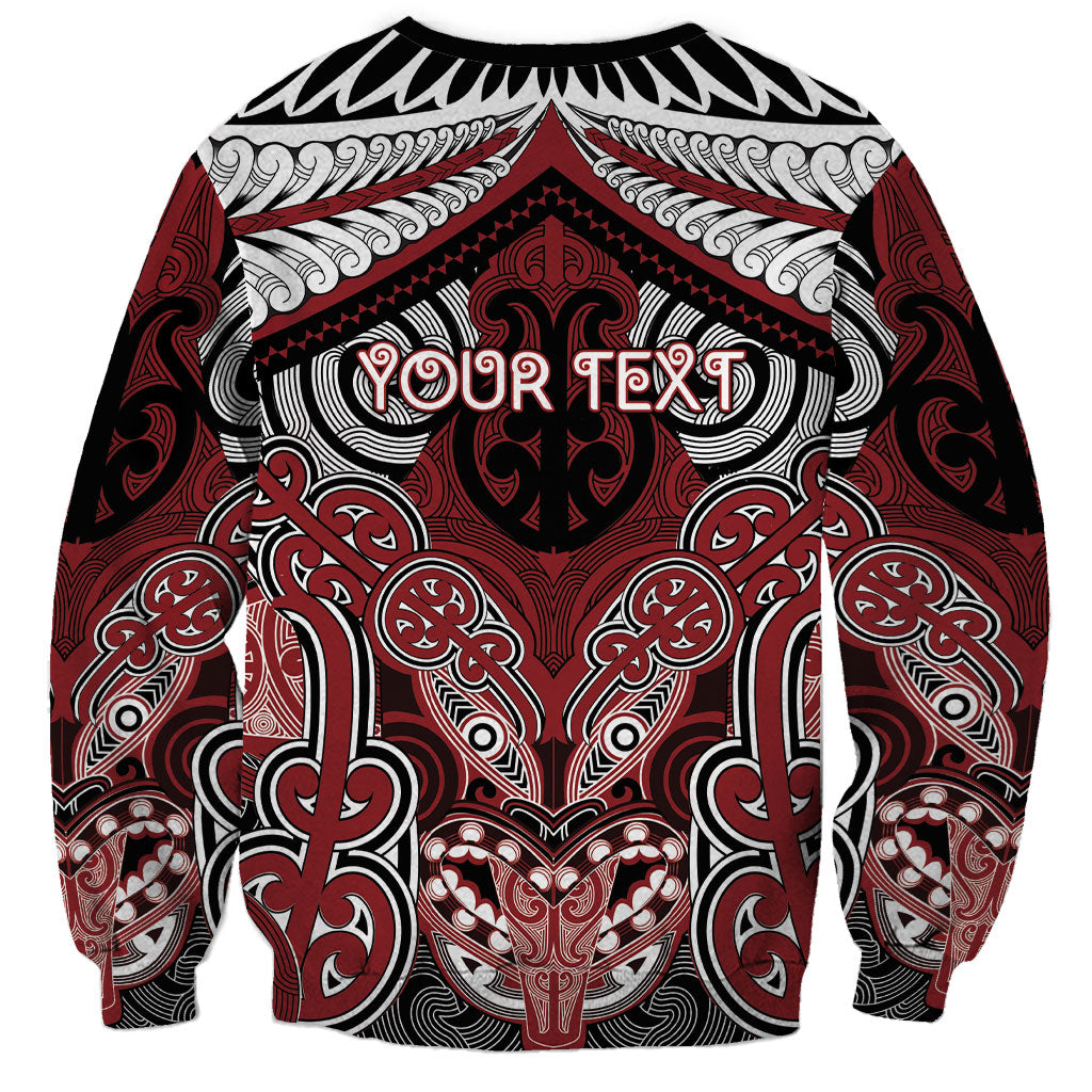 Aotearoa Iwi Ngati Toa Personalised Sweatshirt Maori Kowhaiwhai Pattern