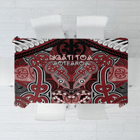 Aotearoa Iwi Ngati Toa Tablecloth Maori Kowhaiwhai Pattern LT19 Red - Polynesian Pride