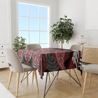 Aotearoa Iwi Ngati Toa Tablecloth Maori Kowhaiwhai Pattern LT19 - Polynesian Pride