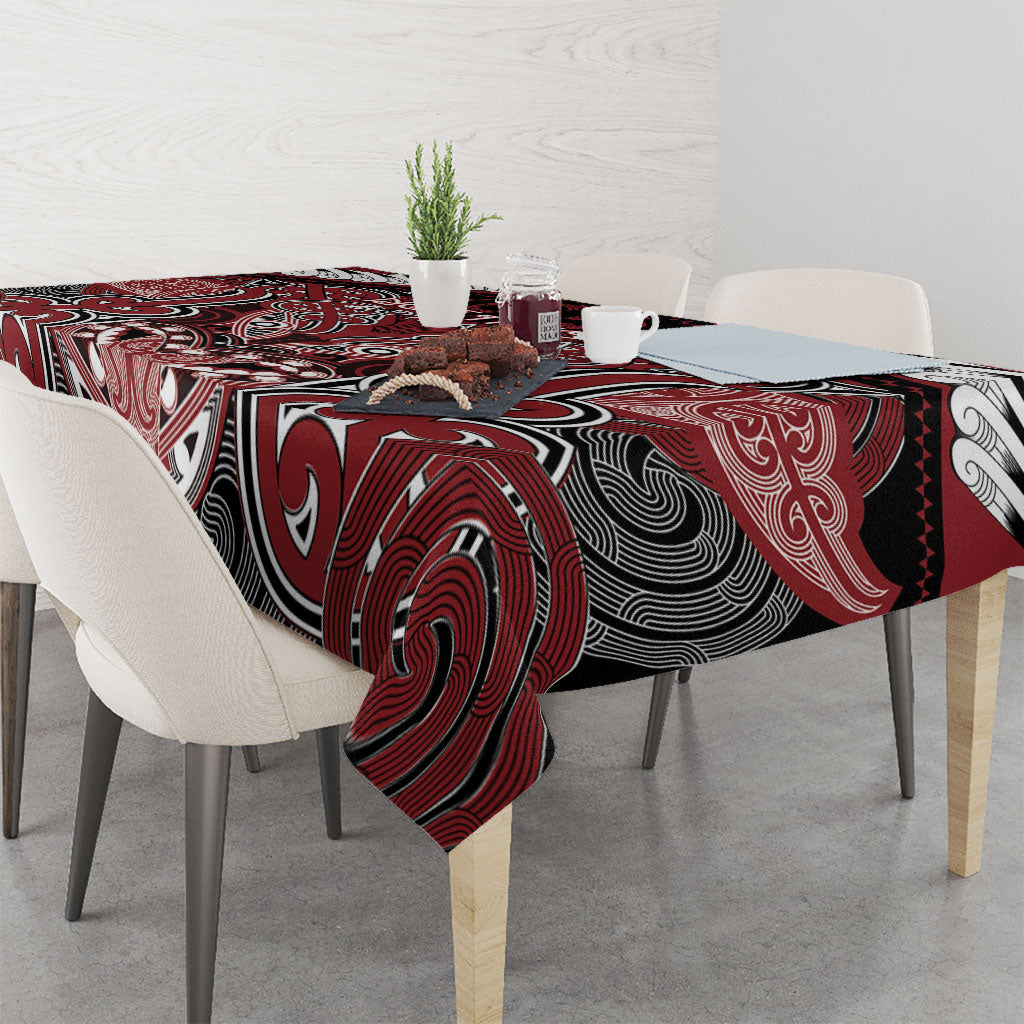 Aotearoa Iwi Ngati Toa Tablecloth Maori Kowhaiwhai Pattern LT19 - Polynesian Pride