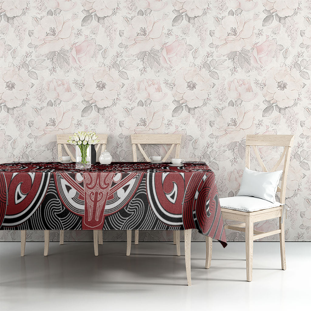 Aotearoa Iwi Ngati Toa Tablecloth Maori Kowhaiwhai Pattern LT19 - Polynesian Pride