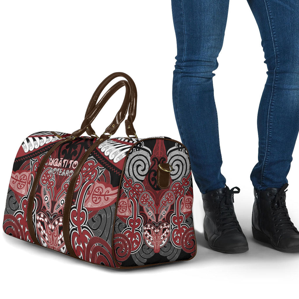Aotearoa Iwi Ngati Toa Travel Bag Maori Kowhaiwhai Pattern
