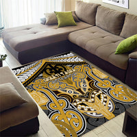 Aotearoa Iwi Ngati Tama Area Rug Maori Kowhaiwhai Pattern