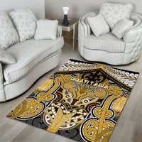 Aotearoa Iwi Ngati Tama Area Rug Maori Kowhaiwhai Pattern