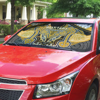 Aotearoa Iwi Ngati Tama Auto Sun Shade Maori Kowhaiwhai Pattern