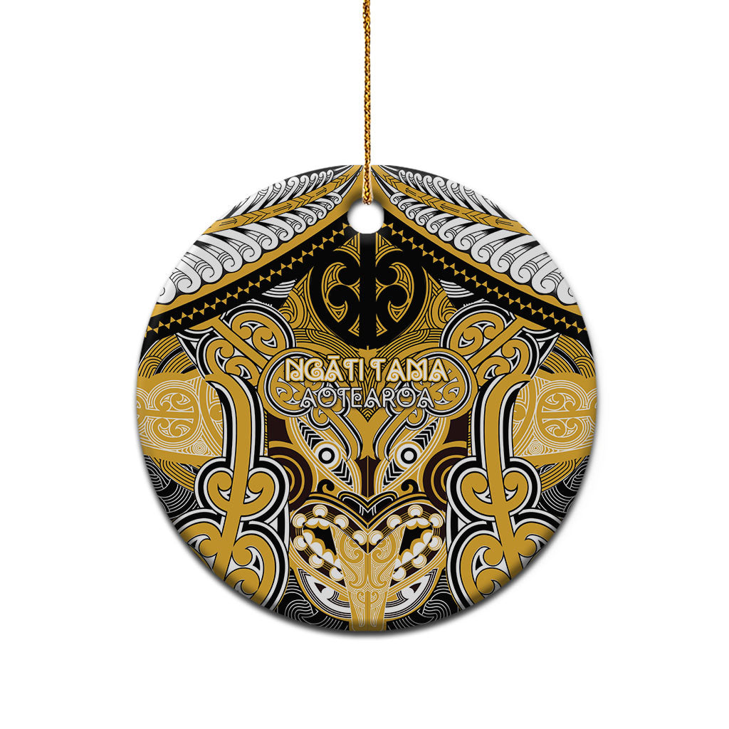Aotearoa Iwi Ngati Tama Personalised Ceramic Ornament Maori Kowhaiwhai Pattern