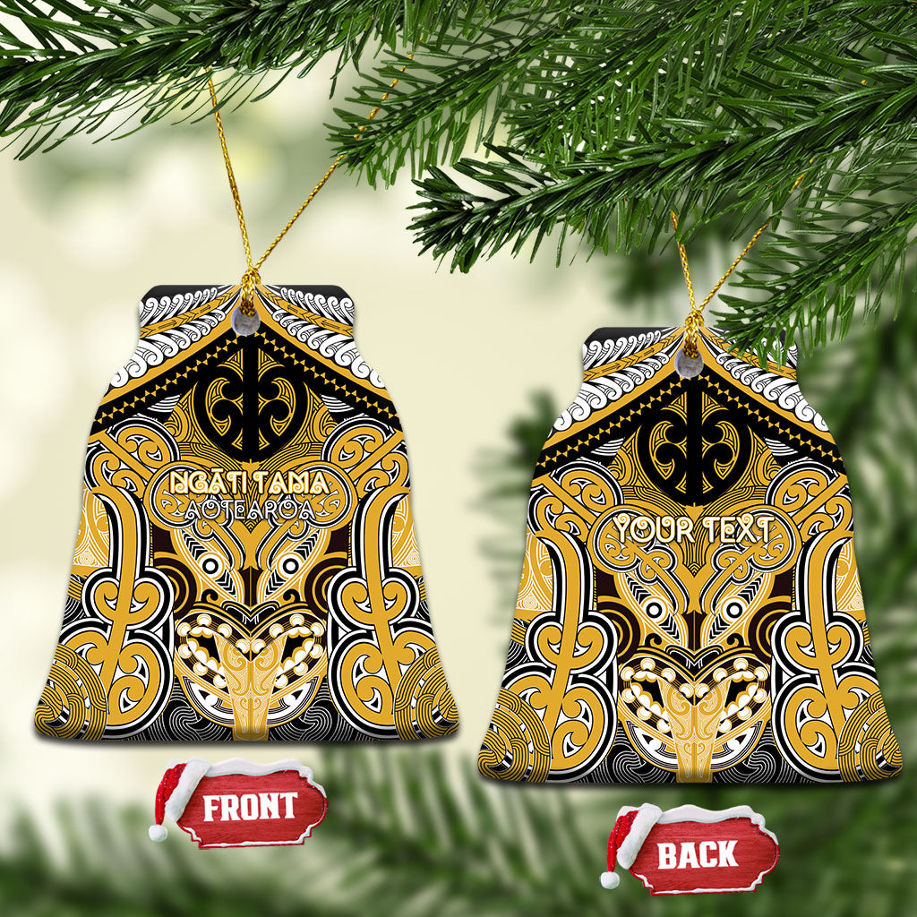 Aotearoa Iwi Ngati Tama Personalised Ceramic Ornament Maori Kowhaiwhai Pattern