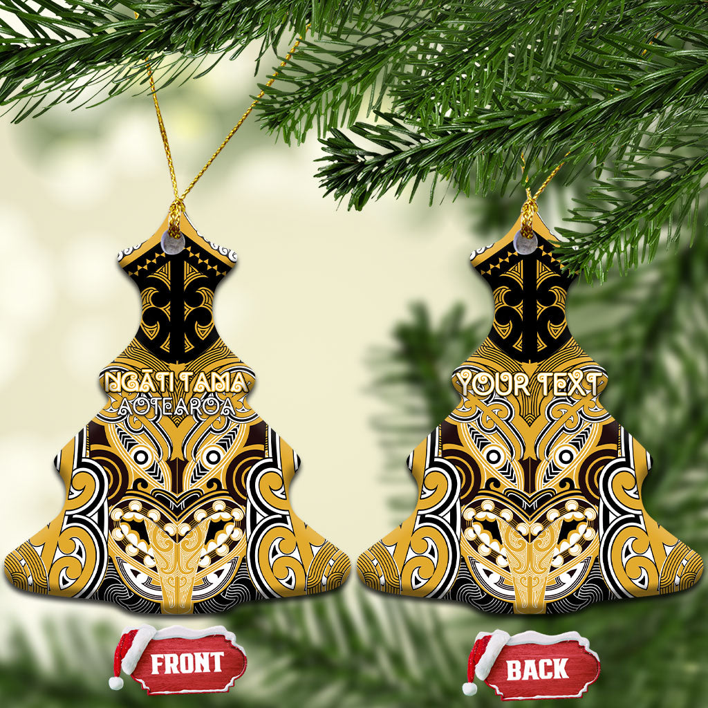 Aotearoa Iwi Ngati Tama Personalised Ceramic Ornament Maori Kowhaiwhai Pattern