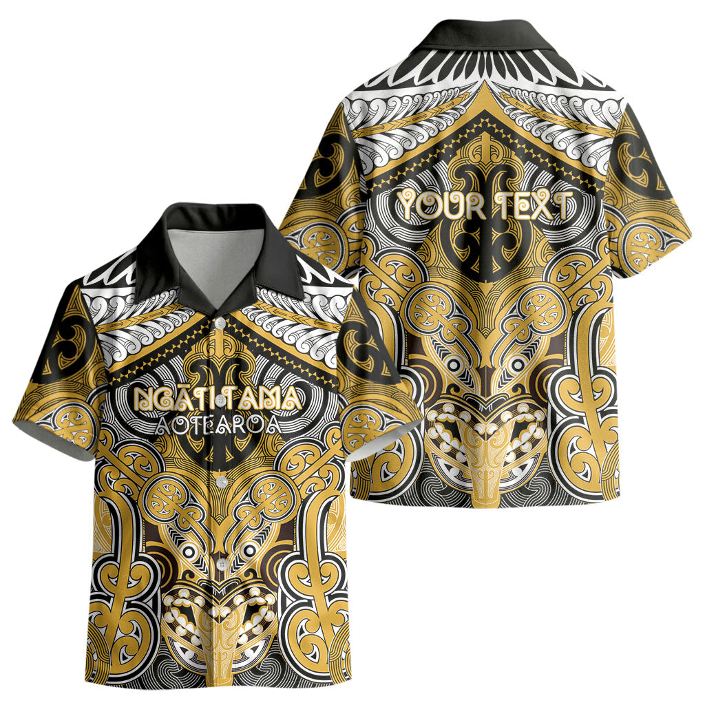 Aotearoa Iwi Ngati Tama Personalised Kid Hawaiian Shirt Maori Kowhaiwhai Pattern