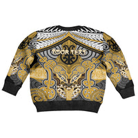 Aotearoa Iwi Ngati Tama Personalised Kid Ugly Christmas Sweater Maori Kowhaiwhai Pattern