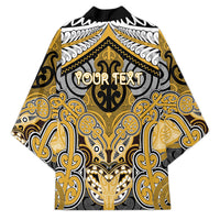 Aotearoa Iwi Ngati Tama Personalised Kimono Maori Kowhaiwhai Pattern