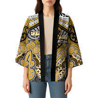Aotearoa Iwi Ngati Tama Personalised Kimono Maori Kowhaiwhai Pattern