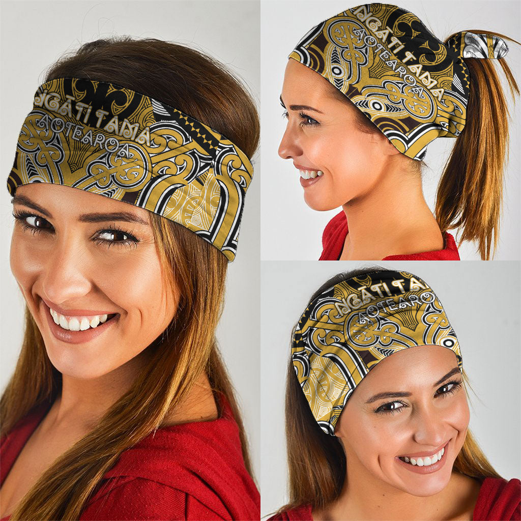 Aotearoa Iwi Ngati Tama Neck Gaiter Maori Kowhaiwhai Pattern
