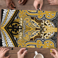 Aotearoa Iwi Ngati Tama Puzzle Maori Kowhaiwhai Pattern LT19 - Polynesian Pride