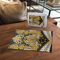 Aotearoa Iwi Ngati Tama Puzzle Maori Kowhaiwhai Pattern LT19 - Polynesian Pride