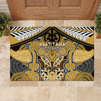 Aotearoa Iwi Ngati Tama Rubber Doormat Maori Kowhaiwhai Pattern